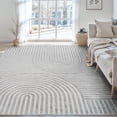 thumbnail image 1 of Boho Area Rug 5x7 Machine Washable Rugs for Living Room Non Slip Soft Carpet Geometric Jacquard Textured Carpet for Bedroom Dining Nursery Office Liv, 1 of 7