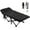 Black Bed&Black Pad, variant on "NAIZEA Oversized Folding Bed Cot with Mattress, Portable Camping Cot with Carry Bag, 78""L x 32""W x 18""H, Supports 900lbs"