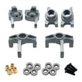 thumbnail image 2 of Kits de soporte de Eje de dirección de metal Zulema para Wltoys 124016 124017 124018 124019 1:12 1:14 Titanio Cubo de dirección, 2 of 6