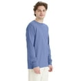 thumbnail image 4 of Hanes Long Sleeve Cotton T-Shirt Unisex Garment Dyed Tee Crewneck Cotton, 4 of 7