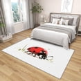 thumbnail image 4 of 2x3 Rug, Ladybug Door Mat, Cute Animal Rug, Kids Nursery Rugs for Entryway, Washable & Non Slip & Soft Low Pile Small Carpet, Indoor Doormat, Ladybug Home Decor & Gifts, 4 of 7