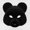 Black Mask, variant on Halloween Fluffy Bear Mask Paws and Tail Set,Women Men Realistic Furry Bear Mask Therian Gear for Animal Role-Play Party