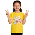 thumbnail image 1 of AWZXDE Hauts pour Filles à Manches Courtes T-Shirt Graphique pour Enfants Jeu Décontracté Thème de Pâques Imprimé Col Rond 1-13 Ans, 1 of 6