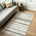 thumbnail image 3 of Toyoso 3x5 Area Rug Living Washable small Soft Neutral Boho Moroccan Bohemian Farmhouse Rug Indoor Floor Carpet for Bedroom-cream brown, 3 of 5