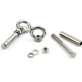 thumbnail image 3 of 6 Pack Expansion Bolts Ring Screw 304 Stainless Steel Eyebolt Bolt Expansion Screw with Eye Ring Anchor Internal Eye Bolt Fastener Ring Lifting Sleeve Expansion Closed Hook Eye Bolt (M8*80), 3 of 5