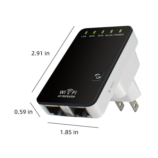 Extension de gamme de répéteurs 300 Mbps Wireless-N WIFI 802.11n (Noir)