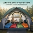 thumbnail image 5 of 4 Person Waterproof Double Layer Dome Camping Tent for Family Outdoor Backpacking Hiking 3 Season Army Green, 5 of 6