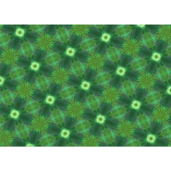 Ahgly Company Indoor Rectangle Patterned ForestGreen Area Rugs, 2' x 4'