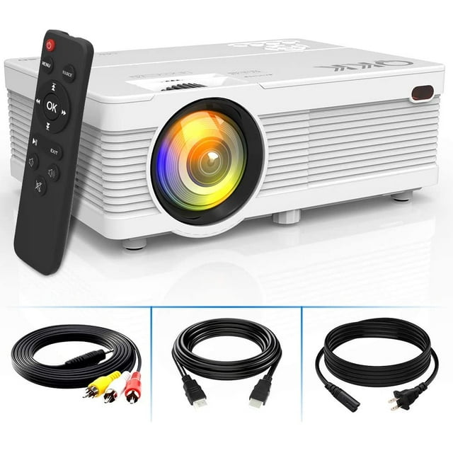 Proyector LCD 4500Lumens- Compatible con Full HD 1080P, Mini