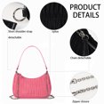 thumbnail image 3 of Bolsos de hombro para mujer, lindo bolso de mano Hobo Mini bolso de mano con cierre de cremallera, 3 of 7