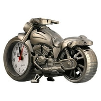 Soimiss Golden Motorbike Model Tabletop Clock with Vintage Design and Durability