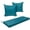 Blue, variant on TOPCHANCES Outdoor Bench Cushion Waterproof 28D Foam Patio Bench Cushion with 2 Pillowcases, 122x46x8 cm Seat Pad for Garden Patio Balcony, Dark Gray