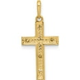 thumbnail image 4 of 14K Two-Tone Crucifix Pendant (21 X 10) Made In Vietnam -Jewelry By Sweet Pea, 4 of 4