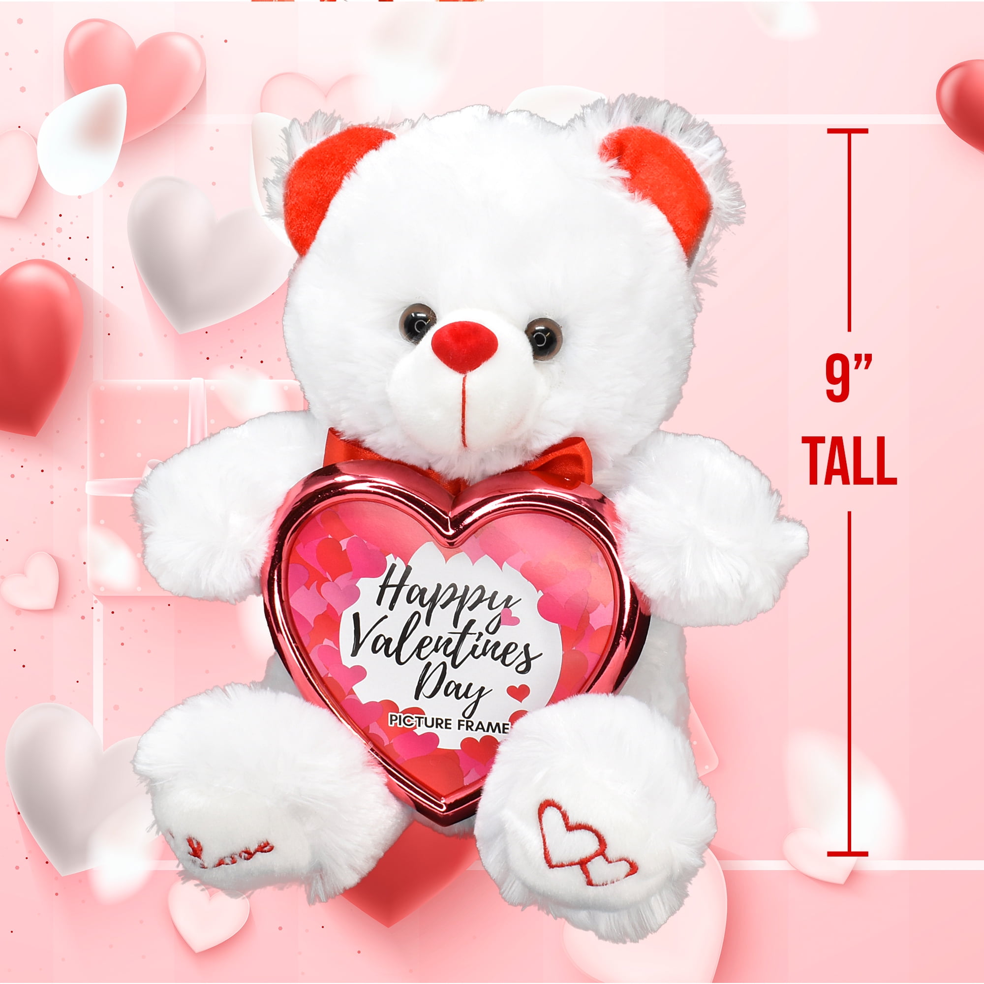 Source 10 Inch Plush Teddy Bear With Embroidery Red Heart Custom  Valentine's Day Bear Gift for Girlfriend on m.alibaba.com