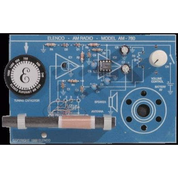 ELENCO AM-780K/CS10 (Casepack of 10) 2 IC AM Radio Kit (soldering kit)