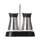 thumbnail image 2 of Mejor juego de botellas de vidrio recargables para especias con tapas y estante de acero inoxidable para cocina, camping y autocaravana, 2 of 6