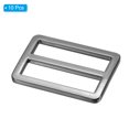 thumbnail image 3 of Uxcell Tri-Glide Slide Buckle for Metal Webbing Straps, Adjustable Fastener for Backpacks and Clothing Accessories Gray-Black, 3 of 6