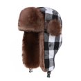 thumbnail image 4 of Men Women Winter Trapper Hat, Fleece Lined Cold Proof Ear Flap Hat, Adjustable Russian Hat for Extreme Cold Weather Outdoor and Daily Wear Black, 4 of 4