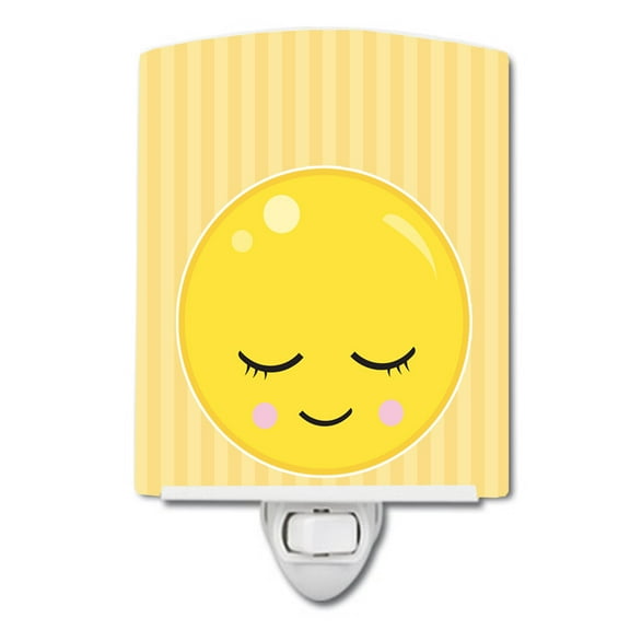 Caroline's Treasures BB8737CNL Bashful Face Ceramic Night Light, 6x4x3", multicolor