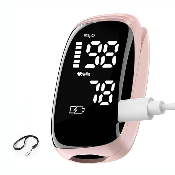 Finger Pulse Oximeter, Blood Oxygen Meter, Oxygen Meter Finger Pulse Oximeter, Accurate Fast Oximetry SpO2 Reading for Outdoor Sports Home Wide Use