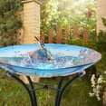 thumbnail image 5 of Outdoor Bird Bath, Turtle Pattern Bird Bath with Metal Stand, Attract Birds, Patio Garden Decor, Outdoor Decoration, 5 of 5