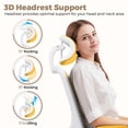 thumbnail image 4 of COOLHUT Office Chair Ergonomic Desk Chair, High Back Office Chair with Headrest, Big and Tall Comfy Home Office Desk Chair Lumbar Support Breathable Mesh Office Chair, Yellow, 4 of 13