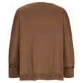 thumbnail image 5 of Dagugfen Plus Size Womens Oversized Shirts Trendy Crewneck Knit Side Slit Fashion Pullover Tops Fall Outfits, 5 of 7