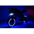 thumbnail image 4 of 2023 Ride On Kids Big Motorcycle 12V with New Toy Technology, Soft Leather Seat, LED Lights, Training Wheels, 2 Speeds | Licensed Kid Motorcycle to Drive - 3 Speeds, LED Lights, Music - Black, 4 of 4