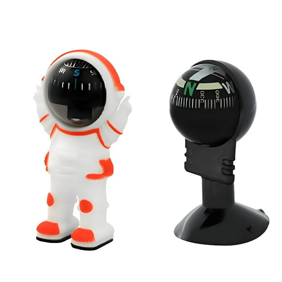 GJX 2Pcs Compass Hiking Survival,Compass for Car,Luminous Compass for Kids,For Wild Exploration