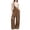 #44Coffee, variant on Womens Denim Overall Distressed Wide Leg Baggy Jumpsuit Loose Fit Stretchy Adjustable Strap Bib Wide Leg Casual Jean Blue XL