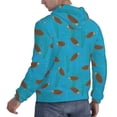 thumbnail image 6 of Pofeuu Sea Turtle Print Mens Casual Hooded Collar Drawstring Hoodies Pullover Sweatshirts Casual Long Sleeve Shirts-3X-Large, 6 of 7