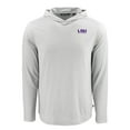 thumbnail image 2 of Men's Cutter & Buck Gray LSU Tigers Coastline Epic Comfort Eco Recycled Long Sleeve Hoodie T-Shirt, 2 of 3