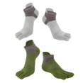 thumbnail image 1 of 4 Uds calcetines suaves Unisex de corte bajo para los del pie calcetines de malla para ejercicio de red calcetines para botas de cinco Gris Yinane Calcetines unisex de cinco dedos, 1 of 8