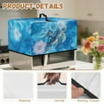 thumbnail image 6 of TSOVTHRID Sea Turtle Flower Blue Print Toaster Oven Cover with Handle Dust Cover for Microwave Oven Heat-Resistant Small Appliance Dust Covers Fits Most Microwaves, 20.9"W x 15.7"D x 12.4"H, L, 6 of 7