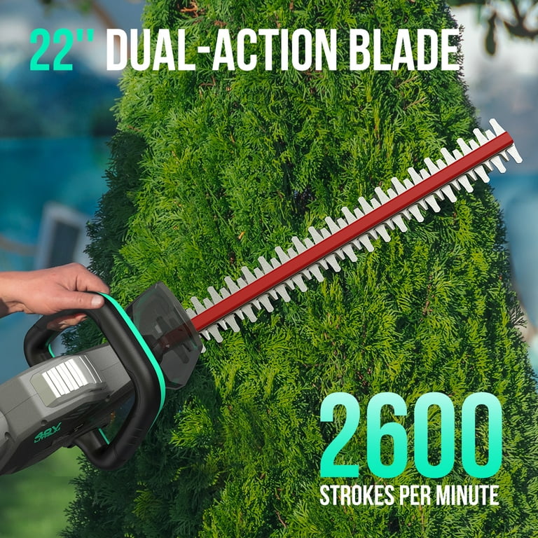 40V Hedge Trimmer, Dual-Action Blade