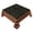 Black, variant on 4th of July Tablecloth, 23.6x23.6 Inch Patriotic Table Cover, Square American Flag Design, for Indoor Outdoor BBQ Party Decor, Black, YDYB