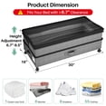 thumbnail image 2 of Kitstorack Kit de almacenamiento bajo la cama de 2 piezas, ajustable con ruedas, 2 of 7