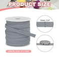 thumbnail image 2 of Uxcell Flat Drawstring Cord Replacement Soft Cotton Hoodie String Cords Dark Grey 10mm x 27 Yd, 2 of 6
