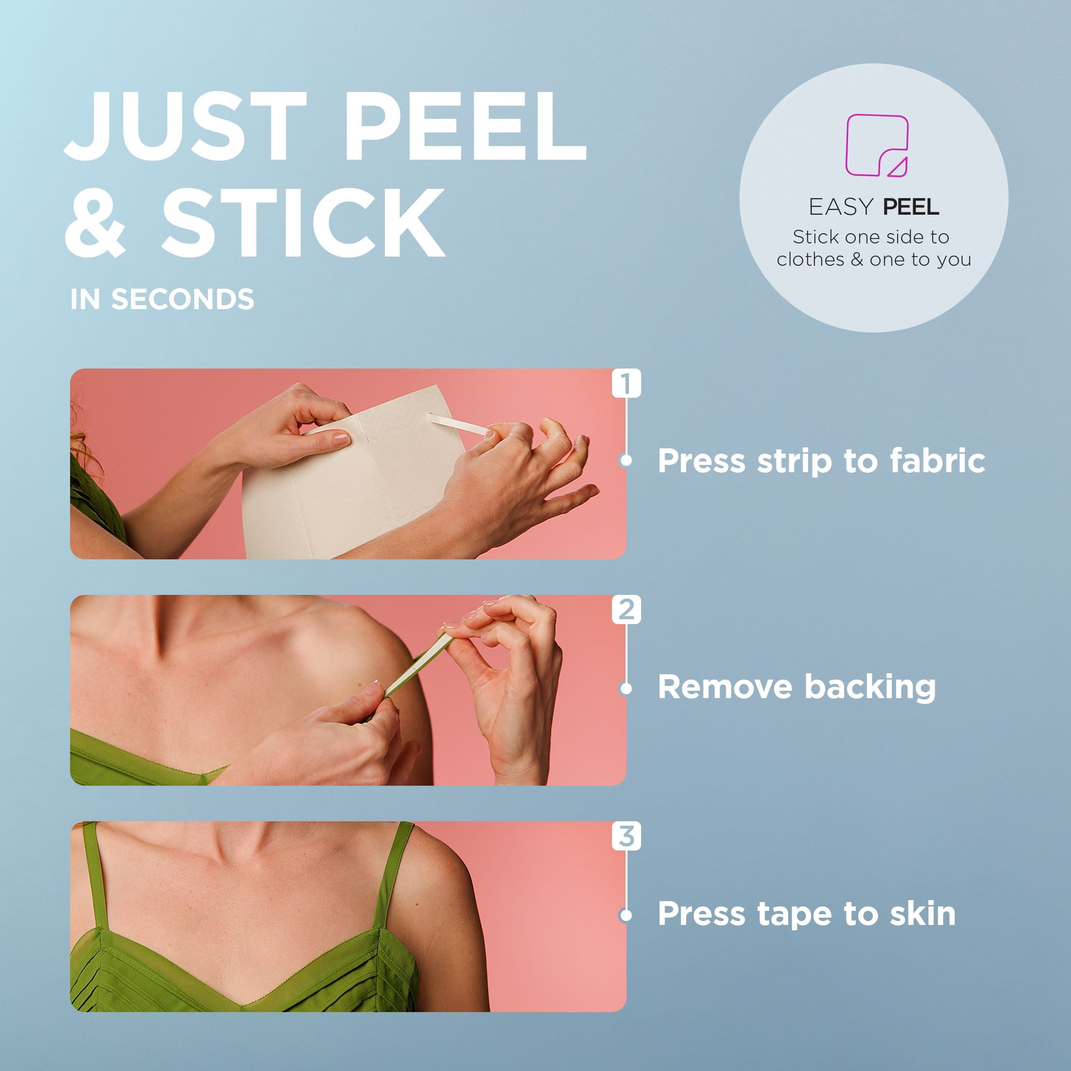 Nips by Nippies Women's Double-Stick Invisible Stylin' Tape for Clothing and Body