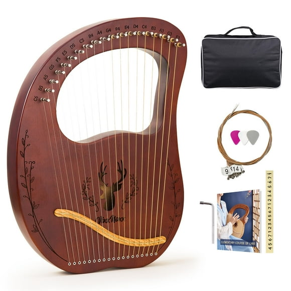 Arpa para lira VixxNoxx, 19 cuerdas, caoba, con kit