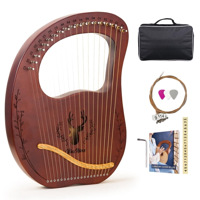 Arpa para lira VixxNoxx, 19 cuerdas, caoba, con kit