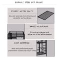 thumbnail image 2 of QZYeYun Queen over Twin Metal Bunk Bed with Built-in Wardrobe and Trundle, Triple Bunk Bed with Foldable Desk and Ladders for Teens Adults Bedroom, 2 of 10