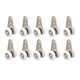 thumbnail image 2 of Polea para puerta de gabinete, 10 poleas de nailon de 23 mm, rodillo para puerta corredera, polea para puerta corredera, grado profesional, 2 of 8