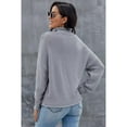 thumbnail image 3 of Women's Oversized Chunky Batwing Long Sleeve Turtleneck Sweater, 3 of 11