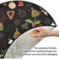 thumbnail image 2 of Coolnut Christmas Christmas Tree Mat Round Christmas Tree Stand Mat Decoration for Holiday Party Home Christmas Day Ornaments Floor Door, 28.3", 2 of 6