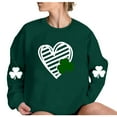 thumbnail image 4 of FAIWAD Chandails en Molleton pour Femmes de la Saint-Patrick Manches Longues Col Rond Épaule Tombante Pull Ample, 4 of 4