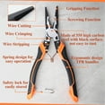 thumbnail image 4 of SPEEDWOX Long Nose Pliers With Wire Stripper Wire Crimper Wire Cutter 9" Multi Use Combination Pliers Vise Grip Pliers Professional High Leverage Wire Twisting Tool Industrial Hand Tool, 4 of 4