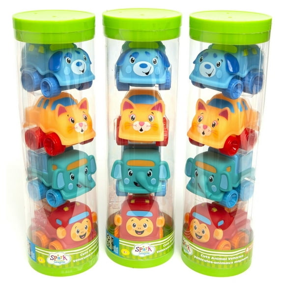 CUTE ANIMALS TUBE, 4 piece set, ages 2+