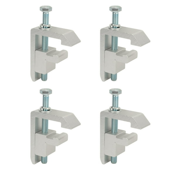 Truck Cap Topper Track Mounting Clamp, Rust Proof 4 Sets Simple Installation Truck Cap Topper Track System Clamp P-AC-04N for Tacoma