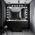 thumbnail image 2 of Lampara De Pared Luz De Camerino Negro 5 Luces., 2 of 6
